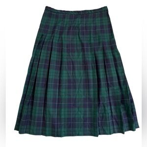 Pendleton Vintage Plaid Wool Green Skirt Women’s Size 10
